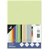 Kangaro - Carta colorata verde chiaro, formato DIN A4, 160 g/m², mix FSC, confezione da 50 pezzi, carta da lettere fai da te