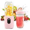 RoserRose Frullatore Portatile, Mini Frullatore Elettrico Con Display Digitale, Batteria Da 1500 Mah, Uso Senza Fili, Testa Di Taglio Sus 16 Fogli, 20,800 Giri/Min, Alta Velocità (rosa)
