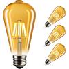 NUODIFAN Edison Vintage Lampadina Dimmerabile, 3pcs 8w Edison LED Lampada 800LM Bianco Caldo E27 Retro Lampadina Ideale per l'illuminazione retrò in casa Caffè Bar ecc