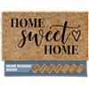 Barnyard Designs Zerbino con scritta in inglese Home Sweet Home, tappeto antiscivolo per interni ed esterni, tappetino di benvenuto per portico esterno, decorazione per casa colonica, 76 x 43 cm