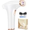 Haarlosy IPL Epilatore Luce Pulsata, 3-in-1 HR/SC/RA Epilatore Laser per Donna e Uomo, 9 Livelli di Energia Regolabile Adatto Depilatore Corpo, Viso, Ascelle, Gambe (Bianco)