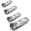 H!Fiber.com 4 Pack, 1000BASE-SX SFP Transceiver, SFP a LC, 1.25G Multimodale Modulo Compatibile con Cisco GLC-SX-MM/GLC-SX-MMD, MA-SFP-1GB-SX, Ubiquiti UniFi UF-MM-1G, Mikrotik S-85DLC05D...