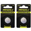 PIRABADI Set di 2 batterie ricaricabili LiR2032 3,6 V LL-LON Coin Battery LIR 2032 Batteria - Sostituiscono le batterie CR2032 non ricaricabili