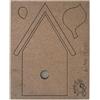 Sagoma Casetta con uccellino MDF