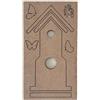 Sagoma Casetta uccellini con farfalle MDF