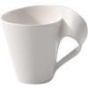 Villeroy & Boch NewWave Tazza di Caffè con Manico, Contemporaneo, per Lavastoviglie e Microonde, Premium Porcellana, Bianco, 300 ml