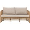 Bloomingville - Divano da giardino imbottito Penzano - Beige - Polyrattan