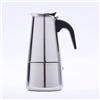Niwugady Caffettiera da 300 ml, 6 tazze, macchina da caffè italiana, in acciaio inox, con manico resistente al calore, per fornelli a gas, fornello elettrico in ceramica, colore: argento