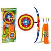 Teorema Giocattoli, arco e frecce per bambini con 3 Frecce a ventosa e bersaglio, giochi da esterno ed interno per bambini, ideale come regalo bambino 5 anni +