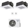 Panasonic CONDIZIONATORE PANASONIC DUAL SPLIT CASSETTA 4 VIE 9000+12000 BTU INVERTER CU-2Z35TBE A+++