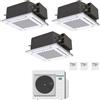 Panasonic CONDIZIONATORE PANASONIC TRIAL SPLIT CASSETTA 4 VIE 12000+12000+12000 BTU INVERTER CU-3Z68TBE A++