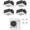 Panasonic CONDIZIONATORE PANASONIC QUADRI SPLIT CASSETTA 4 VIE 9000+9000+12000+12000 BTU INVERTER CU-4Z80TBE A++