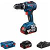 BOSCH Trapano Avvitatore Bosch GSB 18V-55 2x4Ah