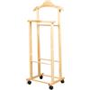 Indossatore per abiti con ruote oscar in legno 44x97x29 cm