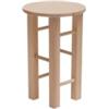 Sgabello toby in faggio naturale, h45 cm