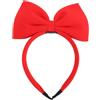 Healvian Cerchietto Bambina Con Fiocco Rosso Fasce Per Con Fiocco Fascia Per Per Donna E Ragazza Copricapo Per La Festa Di Compleanno Di Natale Per Bambini