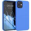 kwmobile Cover per Apple iPhone 12 mini Custodia - Back Case per Smartphone in Silicone TPU - Protezione Gommata - sea breeze