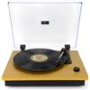 Giradischi Majestic TT53WD Vintage in vinile 33-78 giri con altoparlanti 4W/Wireless Usb/Nero/Giallo [TT53]