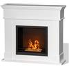 Divina Fire Camino biocamino a bioetanolo Legno Bianco arredo Design Riscaldamento Cambridge