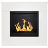 Divina Fire Camino a bioetanolo da Terra in Legno Bianco Made in Italy Michelangelo 96x36x90h