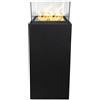 Divina Fire Camino a bioetanolo da Terra per Interno Esterno Ischia Nero 40x40x115
