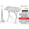 TAVOLO PIEGHEVOLE CM. 110X70X75H BIANCO MARMO