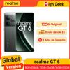 realme Versione globale realme GT 6 GT6 5G Smartphone 6.78" 120Hz Snapdragon 8s Gen 3 120W SUPERVOOC Charge 5500mAh Batteria 50MP OIS Fotocamera - Fluid Silver