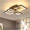 Tealight Plafoniera moderna a LED, plafoniera dimmerabile da 54 W con telecomando per cucina soggiorno -