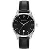 Bulova Orologio Analogico al Quarzo Donna con Cinturino in Pelle 96M147