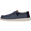 Hey Dude HEYDUDE Wally Washed Canvas - Scarpe Uomo Slip-On - Mocassini, Navy, 44