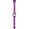 Hip Hop, Numbers Collection, Orologio Donna Fluo Purple, con Cinturino in Silicone Intercambiabile, Pratica Chiusura, Cassa 32mm, Movimento al Quarzo, Resistente all'Acqua, Lunghezza Regolabile, Viola