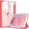 FINTIE Custodia per iPad 10.2 Pollici 9a / 8a / 7a Generazione (2021 2020 2019) - [Built-in Pencil Holder] Antiurto Sottile Case Posteriore Trasparente Cover con Auto Sveglia/Sonno, Rosa