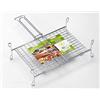Fraschetti Griglie Graticola per Barbecue Con Piede Doppia Cromata 35x40cm