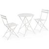 Bizzotto Set Tavolo + 2 Sedie Bistrot AUSTIN BIANCO