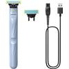 Philips OneBlade First Shave Autentico Sistema di rasatura elettrico ibrido per ragazzi, modello QP1324/30