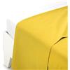 Caleffi Lenzuolo sopra Cotone Tinta Unita Giallo Sole Singolo in Cotone - 51300