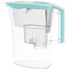 LAICA MikroPLASTIK-STOP Caraffa Filtrante - 3L - Azzurro - con 3 Filtro bi-flux e 1 Filtro MikroPLASTIK-STOP, Preserva i sali minerali e Riduce le microplastiche - Timer analogico - Made in Italy
