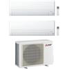 Mitsubishi Electric CLIMATIZZATORE MITSUBISHI MSZ-BT VGK DUAL SPLIT INVERTER 9000+12000 BTU GAS R 32 CON WI-FI A+++ MXZ-2F42VF4