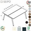 SEIPO DECK scrivania Benches con gambe inclinate p. 1450 piano melaminico Seipo DKI.0325 26 27 28 29 30