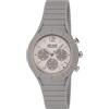 HIP HOP Orologio HWU0686 UOMO X MAN quadrante MONO-COLORE ARGENTO movimento CRONOGRAFO QUARZO e CINTURINO SILICONE GRIGIO