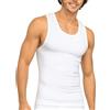 BeMyco Set 3 Canottiere Uomo Cotone Spalla Larga - Canotta Intima Uomo Bianca, Traspirante e Comoda, Ideale per Ogni Stagione - Taglie M a 3XL (IT, Testo, M, Regular, Regular, Bianco)