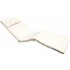 DecHome Cuscino Sao Tome Lettino in Poliestere cm 194,5x59 Colore Ecrù - CU805670