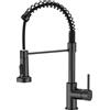 Quareco Rubinetto Miscelatore Cucina Quareco monocomando doccetta estraibile Nero Spring