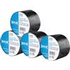 Carpe Diem Shop BM Group - 4 pz, Nastro Isolante in PVC Eletrical Tape Nero Extra Large 0.15mm x 50mm x 25m