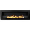 Divina Fire Camino a bioetanolo da Incasso Parete biocamino 120x40 Livorno 120 Nero