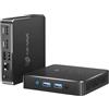 BMAX Mini PC 12 GB LPDDR5 + 512 GB M.2 SSD, Intel 12th Gen Alder Lake N95 (fino a 3,4 GHz, 4C/4T), Win 11 Mini Computer, 4K@60HZ UHD, Dual Display,2.4+5G WiFi, BT 5.0, PC Desktop per Ufficio B4