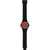 HIP HOP Orologio HWU1080 UOMO X MAN quadrante MONO-COLORE ROSSO movimento SOLO TEMPO - 3 LANCETTE QUARZO e CINTURINO SILICONE NERO