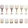 Bitossi Home Diseguale Set 6 calici Vino + Set 6 tumbler Ambra-Rosa Bitossi Home