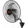 VEVOR Ventilatore da parete, 18 pollici, 3 velocità max. Ventilatore da parete industriale oscillante da 4.000 CFM, commerciale o residenziale per magazzino, serra, officina, patio, cantina, nero, cer