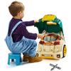 VEVOR Giocattolo Motore, 60 Pezzi, Set Riparazione Auto Meccanico per Bambini con Parti Rimovibili, Luci e Suoni, Volante e Clacson, Set Officina Meccanico per Bambini dai 3 Anni in su, Verde